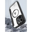 Apple iPhone 16, Oldalra nyíló tok, stand, közepesen ütésálló, Magsafe kompatibilis, Dux Ducis Skin Pro Magsafe, fekete