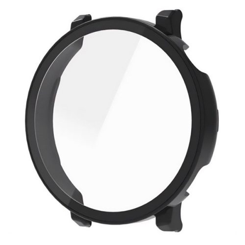 Huawei Watch GT5 (46 mm), Műanyag védőkeret, kijelzővédő üveggel, közepesen ütésálló, szíj nélkül, fekete