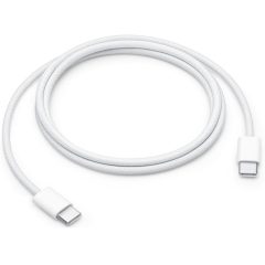   USB Type-C töltő- és adatkábel, USB Type-C, 100 cm, 60W, gyorstöltés, PD, cipőfűző minta, Apple, fehér, gyári