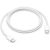 USB Type-C töltő- és adatkábel, USB Type-C, 100 cm, 60W, gyorstöltés, PD, cipőfűző minta, Apple, fehér, gyári