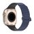 Apple Watch 4-6, SE, SE (2022) (42 / 44 mm) / Watch 7-9 (45 mm) / Watch 10 (46 mm) / Watch Ultra 1-2 (49 mm), szilikon pótszíj, mágneses zár, kétszínű, Dux Ducis KJ, sötétkék/fekete