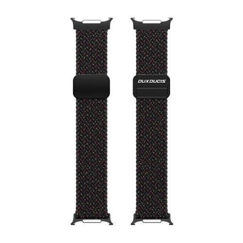 Samsung Galaxy Watch Ultra (47mm) SM-L705, textíl pótszíj, állítható, mágneses zár, Dux Ducis Mixture Pro, fekete