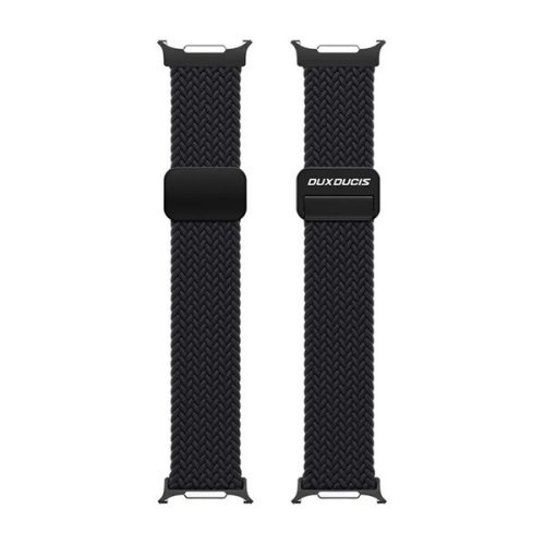 Samsung Galaxy Watch Ultra (47mm) SM-L705, textíl pótszíj, állítható, mágneses zár, Dux Ducis Mixture Pro, sötétszürke