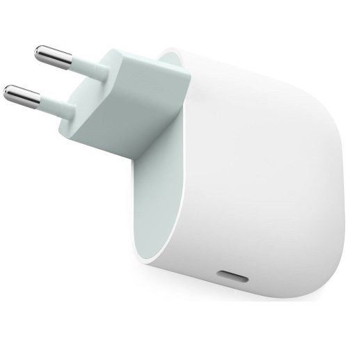 Hálózati töltő adapter, 45W, USB Type-C aljzat, gyorstöltés, PD, PPS, Google, fehér, gyári