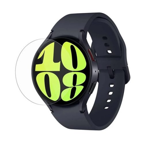 Samsung Galaxy Watch 6 (44mm) / Watch 7 (44mm) SM-R940 / R945 / L310 / L315, Kijelzővédő fólia, ütésálló fólia (az íves részre nem hajlik rá!), Tempered Glass (edzett üveg), Clear