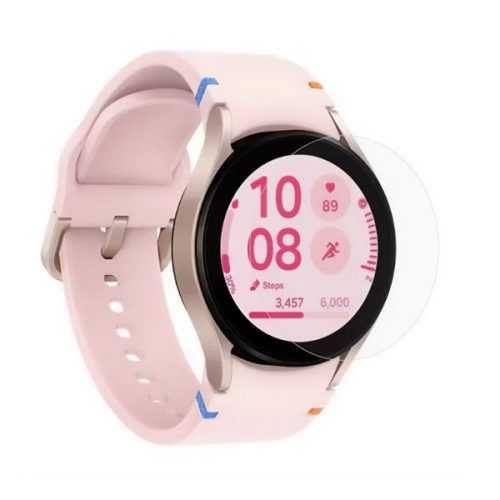 Samsung Galaxy Watch 6 (40mm) / Watch 7 (40mm) SM-R930 / R935 / L300 / L305, Kijelzővédő fólia, ütésálló fólia (az íves részre nem hajlik rá!), Tempered Glass (edzett üveg), Clear