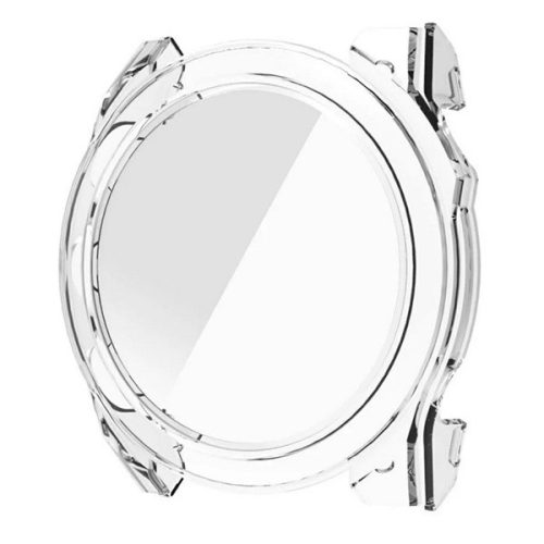 Garmin Fenix 8 (47 mm), Műanyag védőkeret, kijelzővédő üveggel, közepesen ütésálló, szíj nélkül, átlátszó