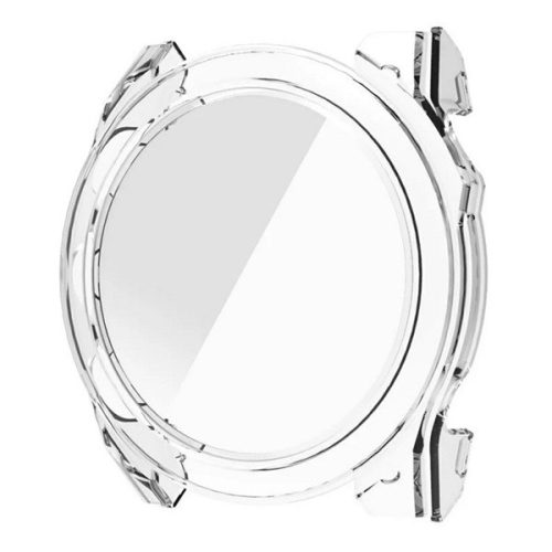 Garmin Fenix 8 (43 mm), Műanyag védőkeret, kijelzővédő üveggel, közepesen ütésálló, szíj nélkül, átlátszó