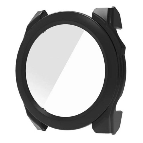 Garmin Fenix 8 (43 mm), Műanyag védőkeret, kijelzővédő üveggel, közepesen ütésálló, szíj nélkül, fekete