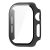 Apple Watch 10 (46 mm), Műanyag védőkeret, kijelzővédő üveggel, közepesen ütésálló, szíj nélkül, fekete