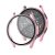 Samsung Galaxy Watch 7 (40 mm) SM-L300 / L305, Műanyag védőkeret, kijelzővédő üveggel, közepesen ütésálló, szíj nélkül, vörösarany