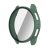 Samsung Galaxy Watch 7 (44 mm) SM-L310 / L315, Műanyag védőkeret, kijelzővédő üveggel, közepesen ütésálló, szíj nélkül, sötétzöld