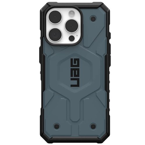 Apple iPhone 16 Pro, Műanyag hátlap védőtok, szilikon belső, közepesen ütésálló, Magsafe töltővel kompatibilis, UAG Pathfinder Magsafe, kék