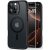 Apple iPhone 16 Pro Max, Szilikon tok, közepesen ütésálló, légpárnás sarok, üvegfóliával, Magsafe kompatibilis, ESR Classic Hybrid HaloLock, áttetsző/fekete