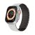 Apple Watch 4-6, SE, SE (2022) (38 / 40 mm) / Watch 7-9 (41 mm) / Watch 10 (42 mm), szilikon pótszíj, mágneses zár, kétszínű, 3D minta, fehér/fekete