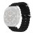 Samsung Galaxy Watch Ultra (47mm) SM-L705, szilikon pótszíj, állítható, hullámos kialakítás, fekete