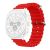 Samsung Galaxy Watch Ultra (47mm) SM-L705, szilikon pótszíj, állítható, hullámos kialakítás, piros