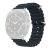 Samsung Galaxy Watch Ultra (47mm) SM-L705, szilikon pótszíj, állítható, hullámos kialakítás, sötétszürke