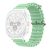 Samsung Galaxy Watch Ultra (47mm) SM-L705, szilikon pótszíj, állítható, hullámos kialakítás, zöld