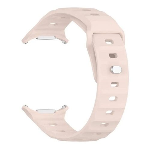 Samsung Galaxy Watch Ultra (47mm) SM-L705, szilikon pótszíj, légáteresztő, 3D homorú minta, rózsaszín