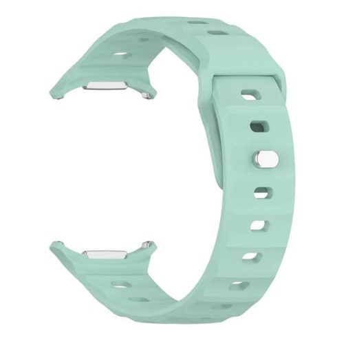 Samsung Galaxy Watch Ultra (47mm) SM-L705, szilikon pótszíj, légáteresztő, 3D homorú minta, zöld
