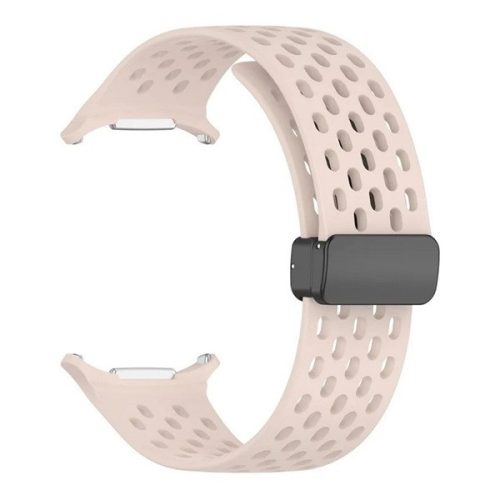 Samsung Galaxy Watch Ultra (47mm) SM-L705, szilikon pótszíj, lyukacsos, légáteresztő, rózsaszín