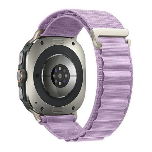 Samsung Galaxy Watch Ultra (47mm) SM-L705, textíl pótszíj, állítható, lila