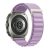 Samsung Galaxy Watch Ultra (47mm) SM-L705, textíl pótszíj, állítható, lila