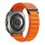 Samsung Galaxy Watch Ultra (47mm) SM-L705, textíl pótszíj, állítható, narancssárga