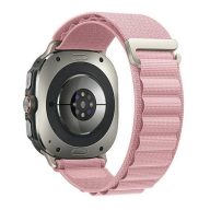  Samsung Galaxy Watch Ultra (47mm) SM-L705, textíl pótszíj, állítható, rózsaszín