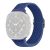Samsung Galaxy Watch Ultra (47mm) SM-L705, textíl pótszíj, állítható, szőtt stílusú, sötétkék