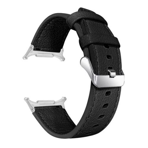 Samsung Galaxy Watch Ultra (47mm) SM-L705, valódi bőr pótszíj, állítható, fekete