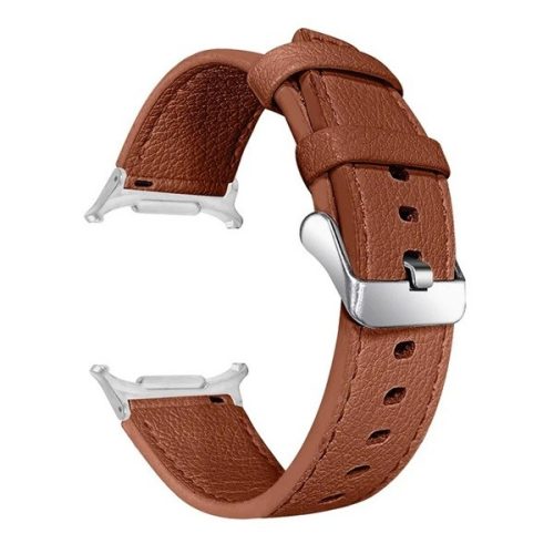 Samsung Galaxy Watch Ultra (47mm) SM-L705, valódi bőr pótszíj, állítható, barna