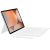 Samsung Galaxy Tab S9 Plus 12.4 / Tab S10 Plus 12.4 SM-X810 / X816B / X820 / X826B, Bluetooth billentyűzetes mappa tok, mágneses rögzítés, stand, érintőceruza tartó, Samsung Book Cover Keyboard AI, fehér, gyári