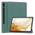 Samsung Galaxy Tab S9 Plus 12.4 / Tab S10 Plus 12.4 SM-X810 / X816B / X820 / X826B, mappa tok, Trifold, érintőceruza tartó, sötétzöld