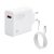 Hálózati töltő adapter, 120W, USB aljzat, USB Type-C kábellel, gyorstöltés, Xiaomi Hypercharge Combo, fehér, gyári