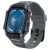 Apple Watch 10 (46 mm), Szilikon védőkeret, ütésálló, szíjjal, Spigen Rugged Armor Pro, sötétszürke