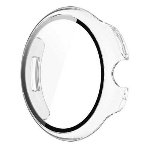 Google Pixel Watch 3 (41 mm), Műanyag védőkeret, kijelzővédő üveggel, közepesen ütésálló, szíj nélkül, átlátszó