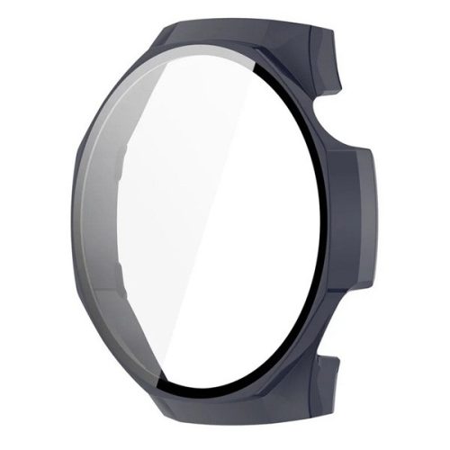 Huawei Watch GT5 Pro (46 mm), Műanyag védőkeret, kijelzővédő üveggel, közepesen ütésálló, szíj nélkül, sötétkék