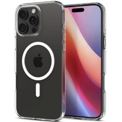   Apple iPhone 16 Pro Max, Szilikon tok, Magsafe töltővel kompatibilis, Spigen Crystal Flex Mag, átlátszó