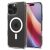 Apple iPhone 16 Pro, Műanyag hátlap védőtok + szilikon keret, Magsafe töltővel kompatibilis, érintő funkciós gombfedéllel, Spigen Ultra Hybrid "T" Mag, átlátszó/fehér