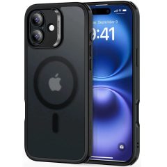   Apple iPhone 16, Szilikon tok, közepesen ütésálló, légpárnás sarok, Magsafe kompatibilis, ESR Classic Hybrid HaloLock, áttetsző/fekete
