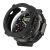 Amazfit T-Rex Ultra, Szilikon védőkeret, közepesen ütésálló, szíj nélkül, fekete