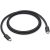USB Type-C töltő- és adatkábel, USB Type-C, Thunderbolt, 100 cm, 240W, gyorstöltés, cipőfűző minta, Apple Thunderbolt 5 Pro, fekete, gyári