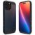 Apple iPhone 16 Pro Max, Szilikon tok + műanyag hátlap, Magsafe töltővel kompatibilis, kitámasztóval, érintő funkciós gombfedéllel, Spigen Tough Armor "T" Mag, sötétkék
