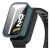 Xiaomi Smart Band 9 Active, Műanyag védőkeret, kijelzővédő üveggel, közepesen ütésálló, szíj nélkül, sötétzöld