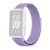 Samsung Galaxy Fit3 SM-R390, textíl pótszíj, nylon, tépőzáras, állítható, légáteresztő, lila
