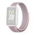 Samsung Galaxy Fit3 SM-R390, textíl pótszíj, nylon, tépőzáras, állítható, légáteresztő, rózsaszín