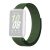 Samsung Galaxy Fit3 SM-R390, textíl pótszíj, nylon, tépőzáras, állítható, légáteresztő, sötétzöld