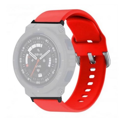 Amazfit Active Edge, szilikon pótszíj, állítható, piros